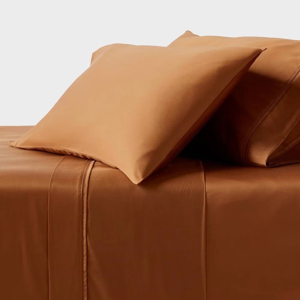 Twin/Twin XL 320 Thread Count Cool TENCEL Lyocell Sheet Set Caramel